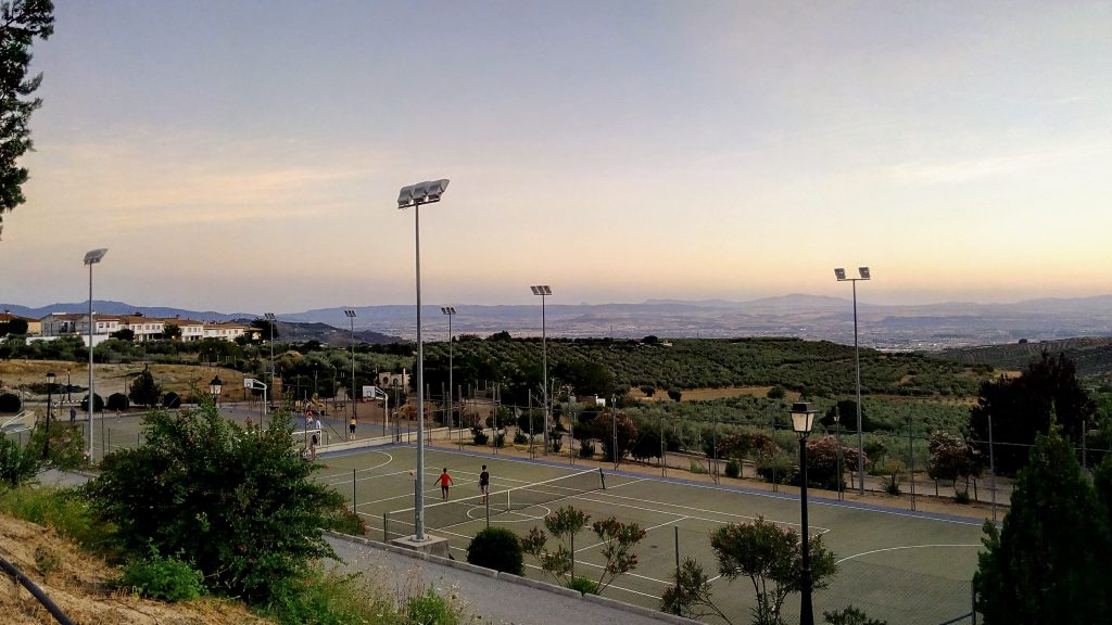 Vistas de Granada desde la Ciudad Deportiva Federico García Lorca